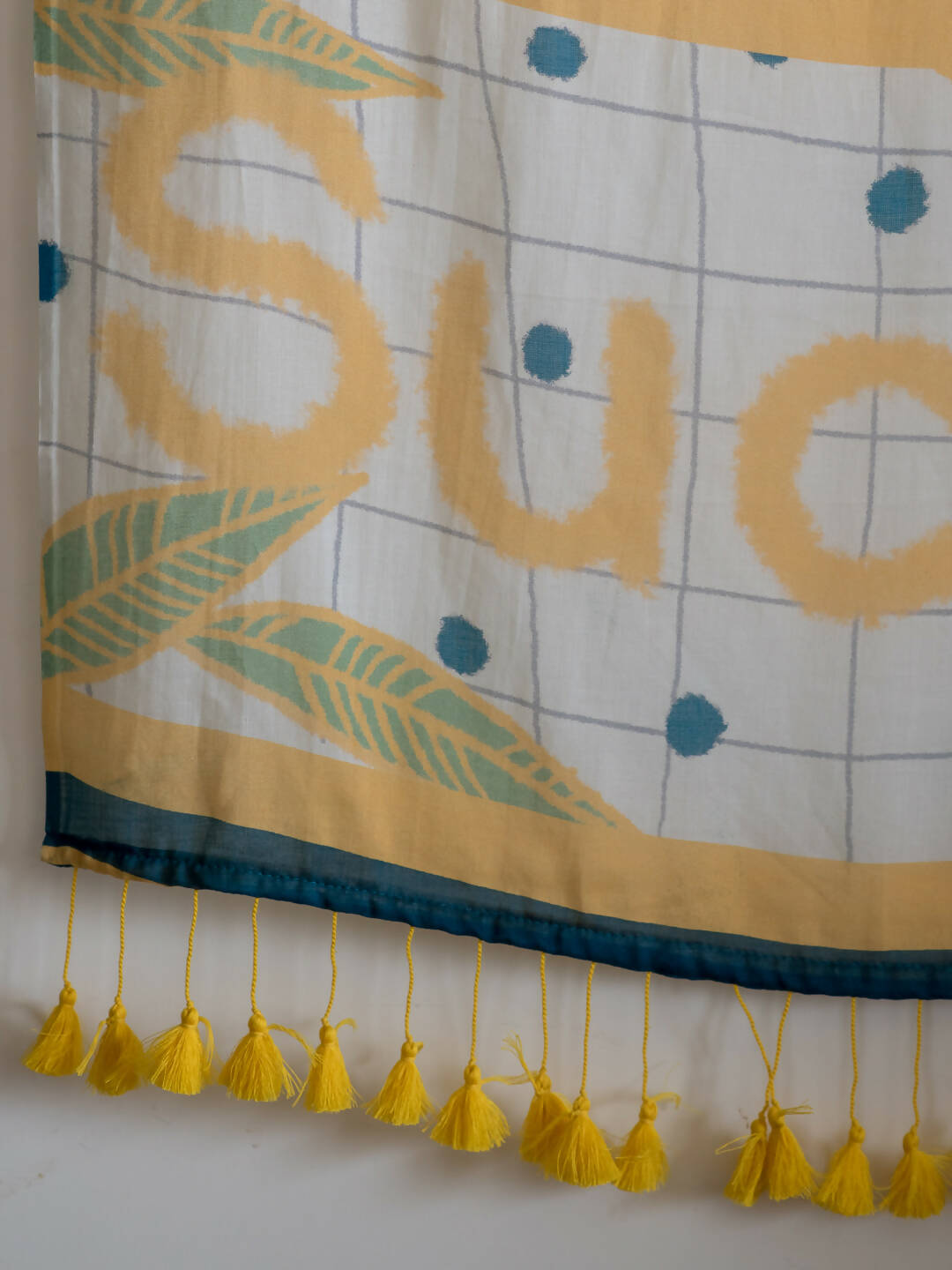 Suta Teal Floral Pure Cotton Saree - Distacart