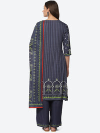 Thumbnail for Biba Women Floral Printed Kurta With Palazzos & Dupatta - Distacart