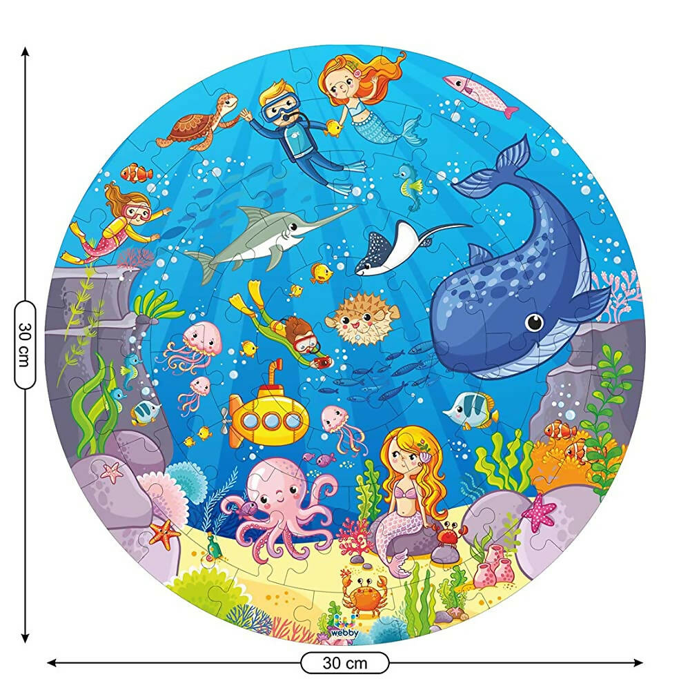 Webby Wooden Ocean Jigsaw Puzzle - 60 Pcs - Distacart