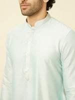 Thumbnail for Manyavar Solid Kurta and Pyjamas with Nehru Jacket - Distacart