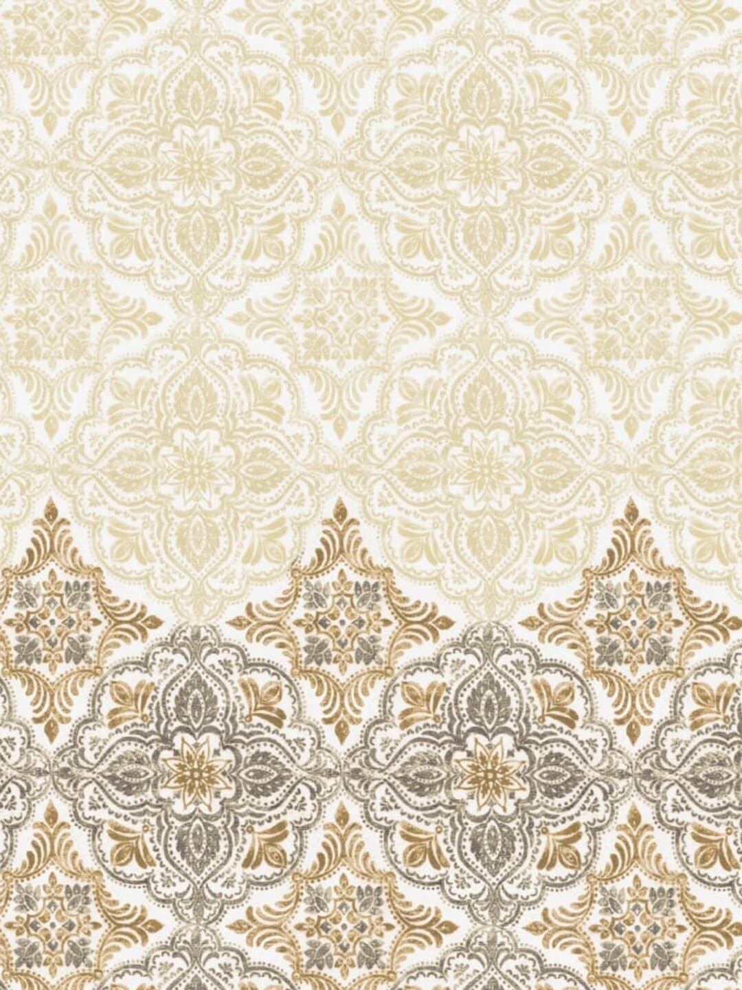 DDecor Beige & Grey Ethnic Motifs 180 TC Cotton 1 King Bedsheet with 2 Pillow Covers - Distacart