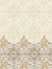 Thumbnail for DDecor Beige & Grey Ethnic Motifs 180 TC Cotton 1 King Bedsheet with 2 Pillow Covers - Distacart