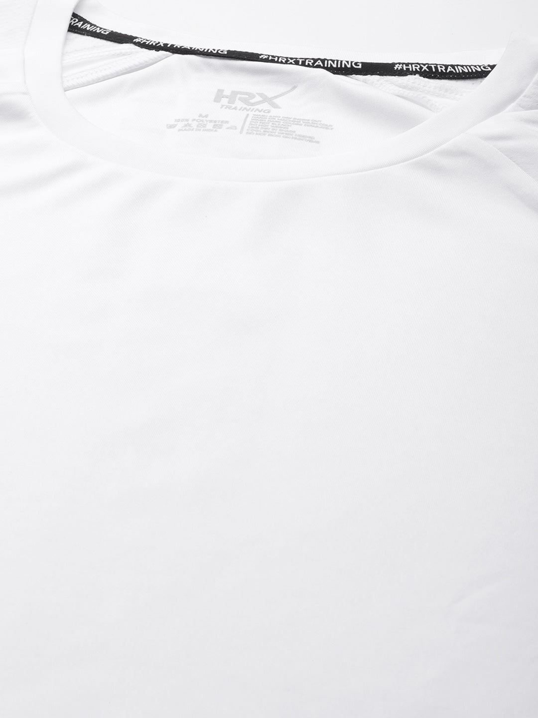 HRX By Hrithik Roshan Training Men Optic White Rapid-Dry Typography Tshirts - Distacart