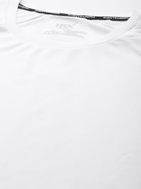 Thumbnail for HRX By Hrithik Roshan Training Men Optic White Rapid-Dry Typography Tshirts - Distacart