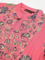 Thumbnail for Khushal K Women Pink Printed Kurta with Palazzos - Distacart