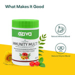 Thumbnail for OZiva Plant Based Immunity Multivitamin with Guava Leaf & Curry Leaf Extract Capsules - Distacart