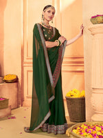 Thumbnail for Mitera Pure Georgette Saree With Blouse Piece - Distacart