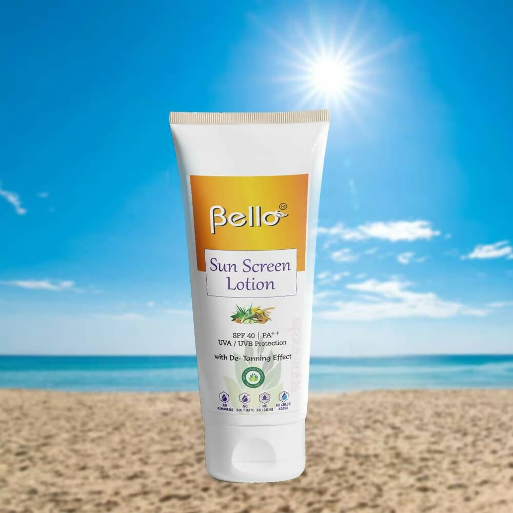 Bello Herbals Sunscreen Lotion SPF 40 - Distacart