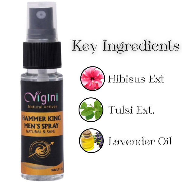 Vigini Natural Hammer King CFC Delay Spray Increase Time for Men - Distacart