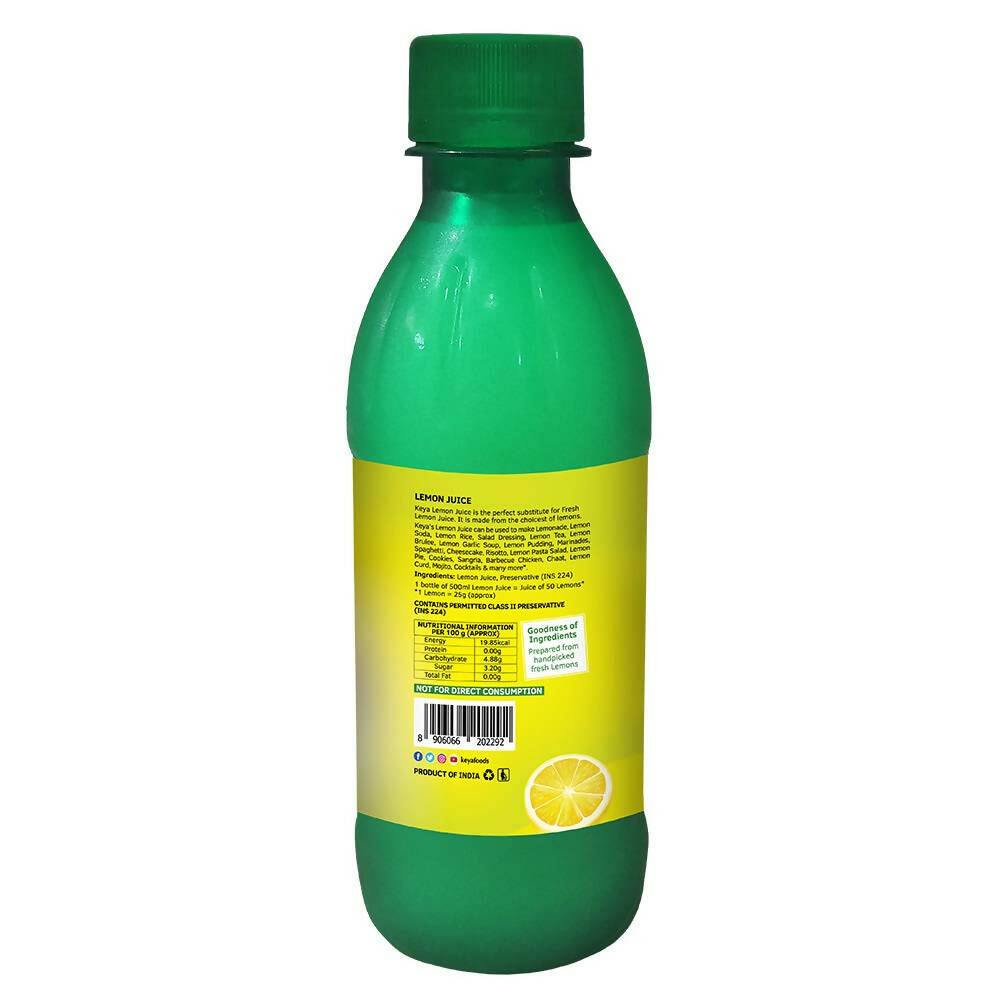 Keya Lemon Juice With Natural Lemons - Distacart