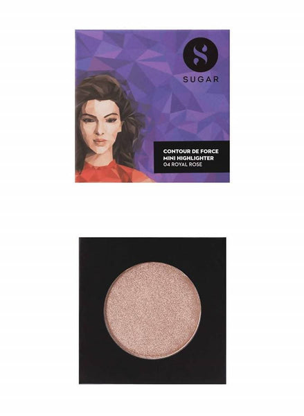 Sugar Cosmetics Contour De Force Mini Highlighter - 04 Royal Rose - Distacart