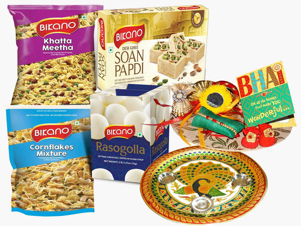 Bikanervala All Time Gift Hamper Rakhi Puja Thali - Distacart