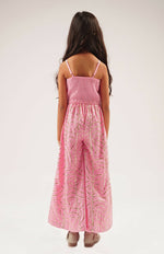 Thumbnail for Lil Drama Bollywood Tadka Pink Jumpsuit For Girls - Distacart