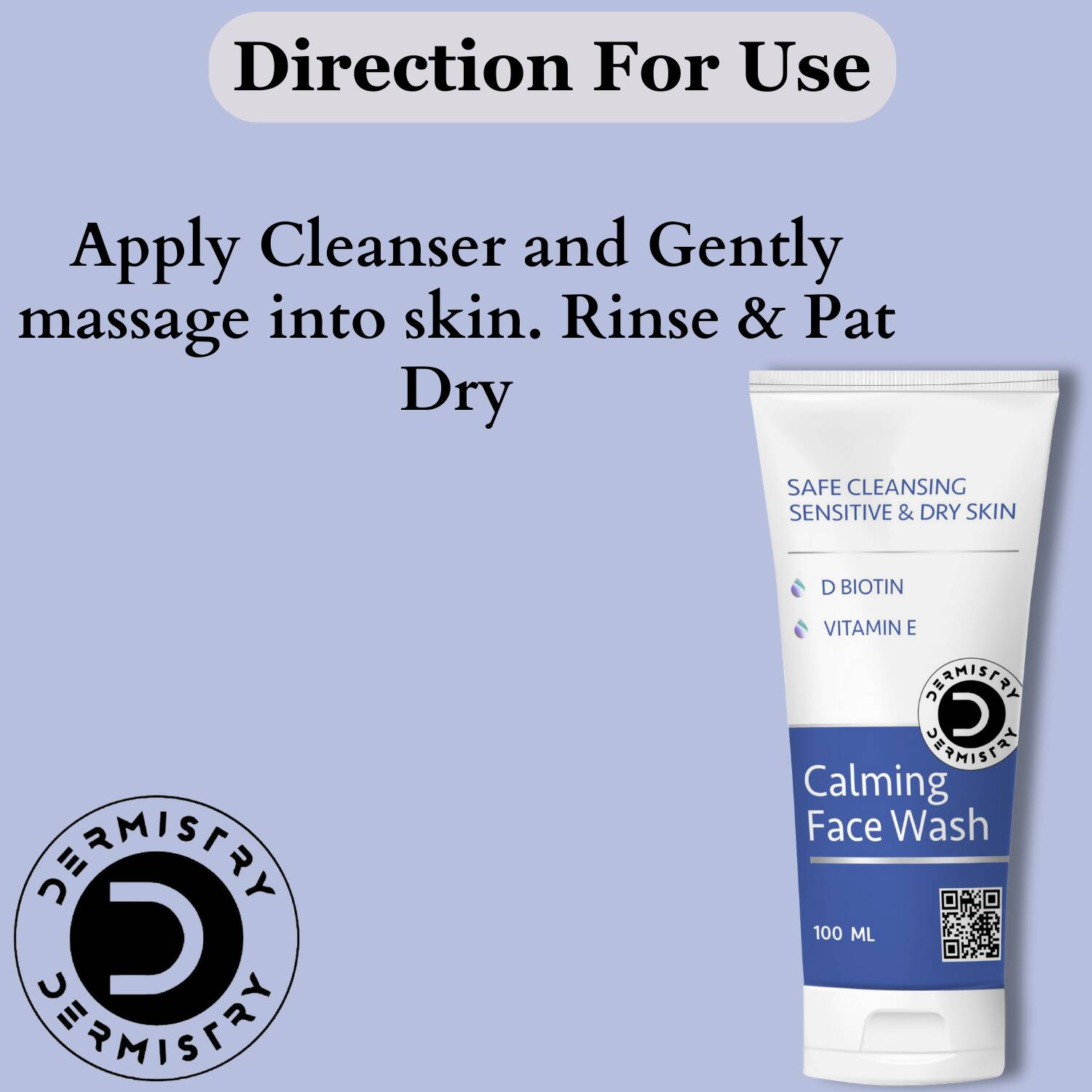 Dermistry Sensitive & Dry Skin Body Butter Lotion & Safe Calming Face Wash - Distacart