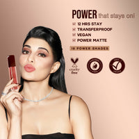 Thumbnail for Colorbar Powerkiss Vegan Matte Lipcolor- Owe Me - Distacart