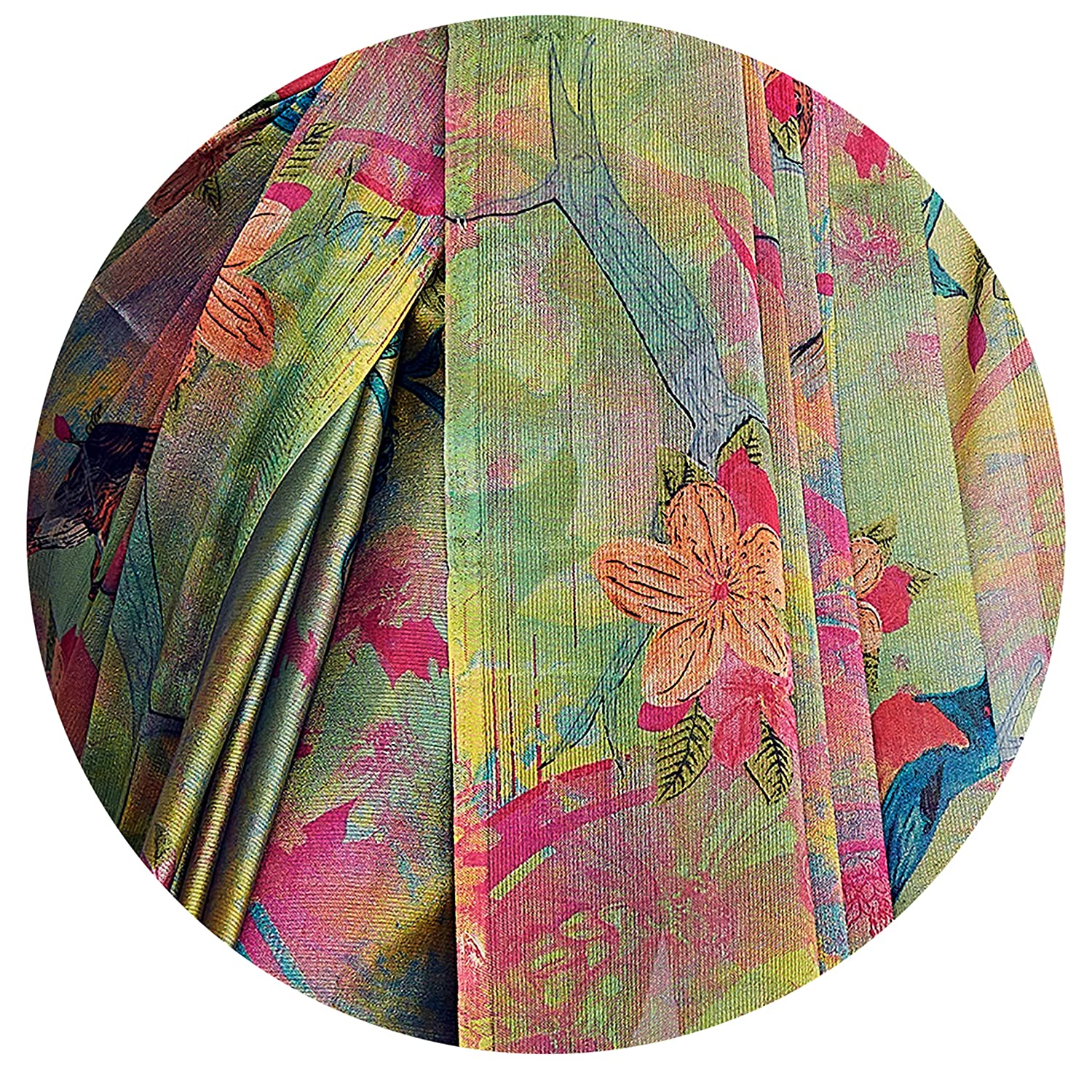 Mirchi Fashion Women's Chiffon Forest Designer Saree