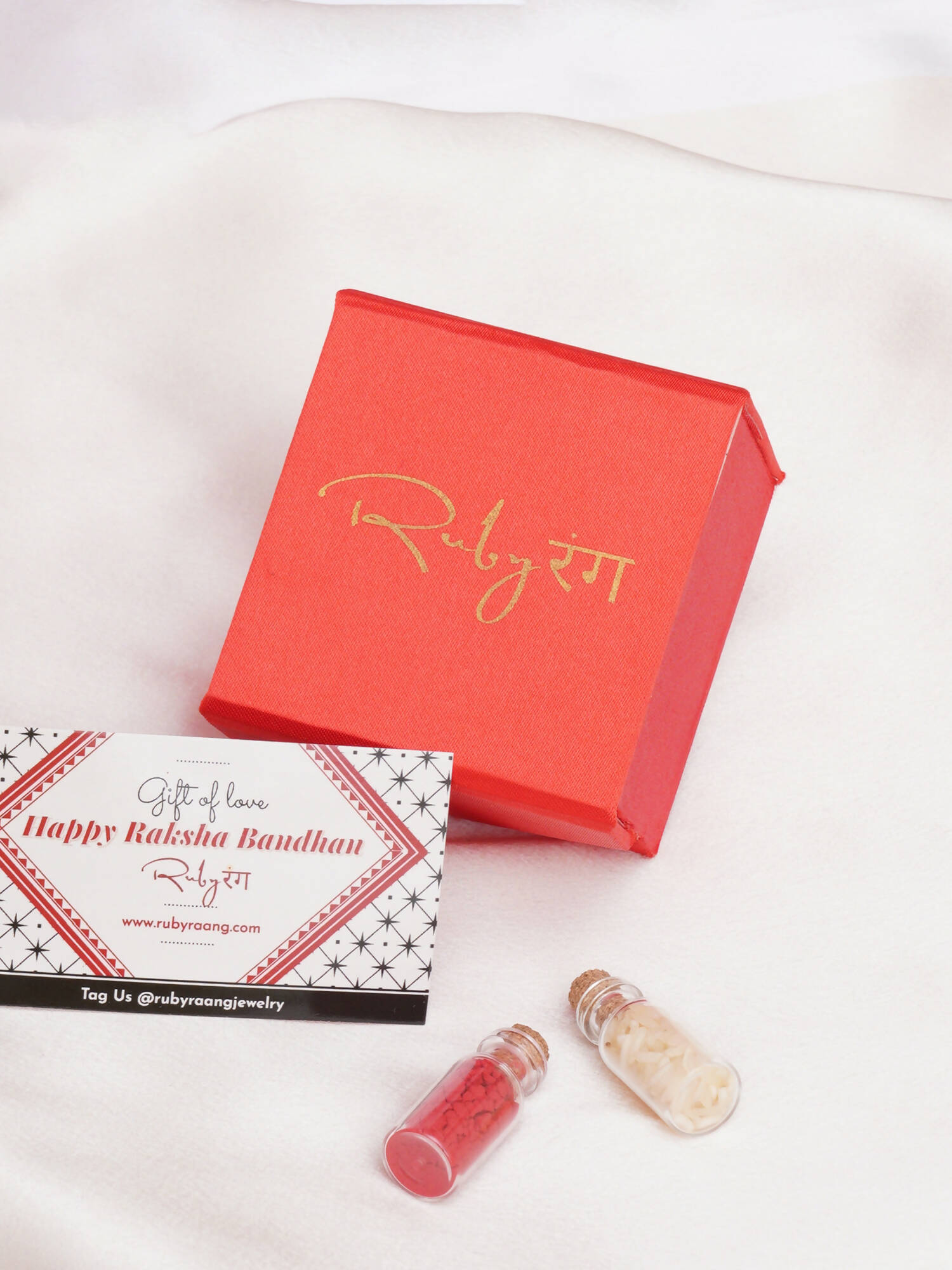Designer kundan Rakhi - Ruby Raang - Distacart