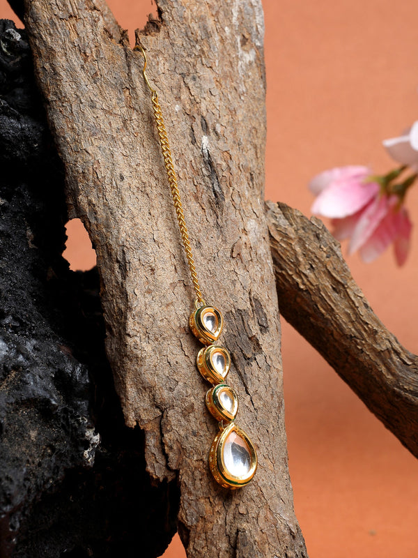 Kundan Maang Tikka - Ruby Raang - Distacart