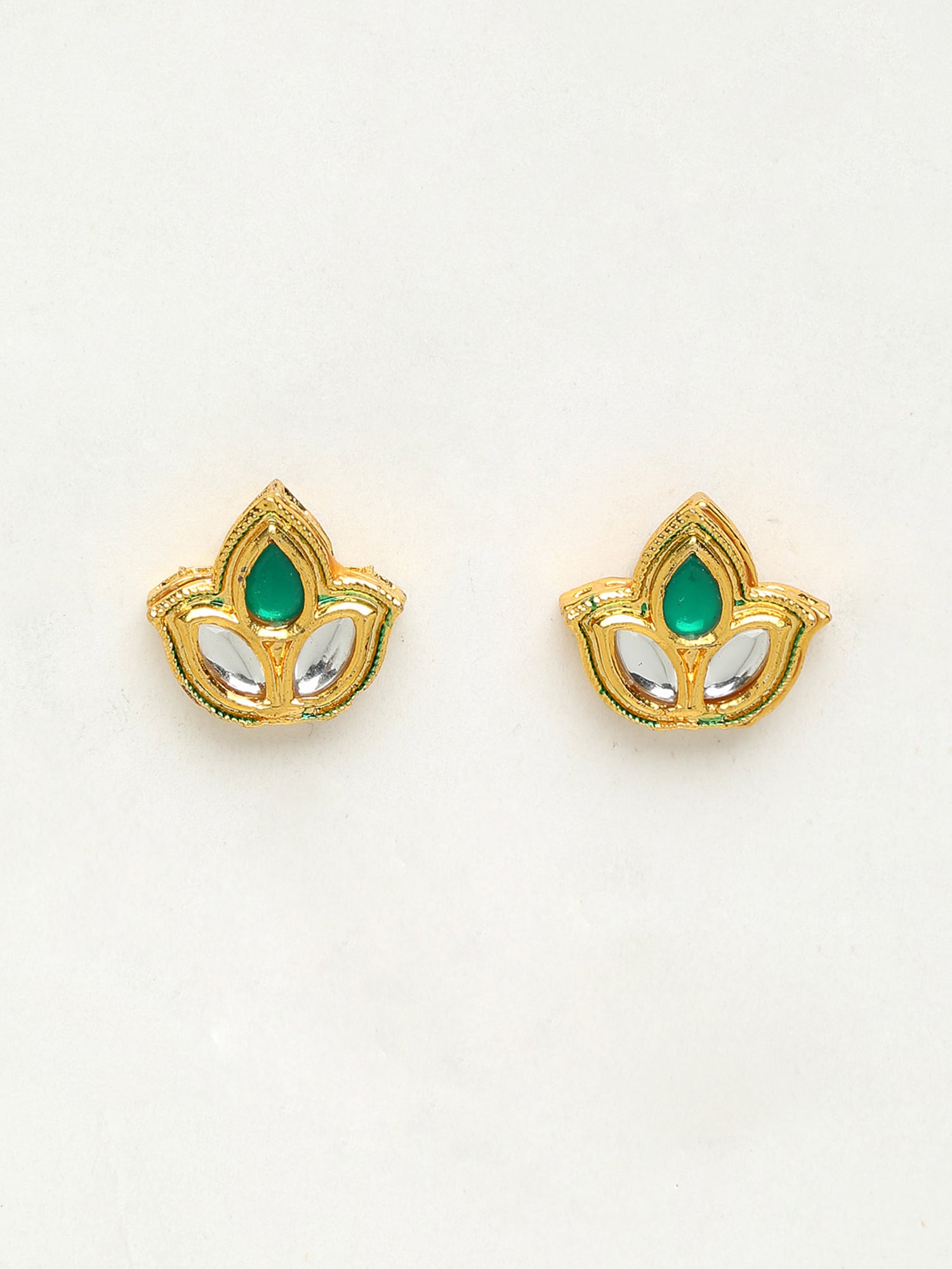 Kundan Studs - Ruby Raang - Distacart