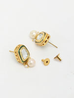 Thumbnail for Stone Kundan Earrings - Ruby Raang - Distacart