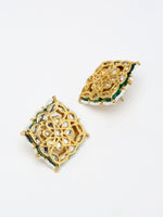 Thumbnail for Gold-Plated Pink Kundan Choker With Studs - Ruby Raang - Distacart