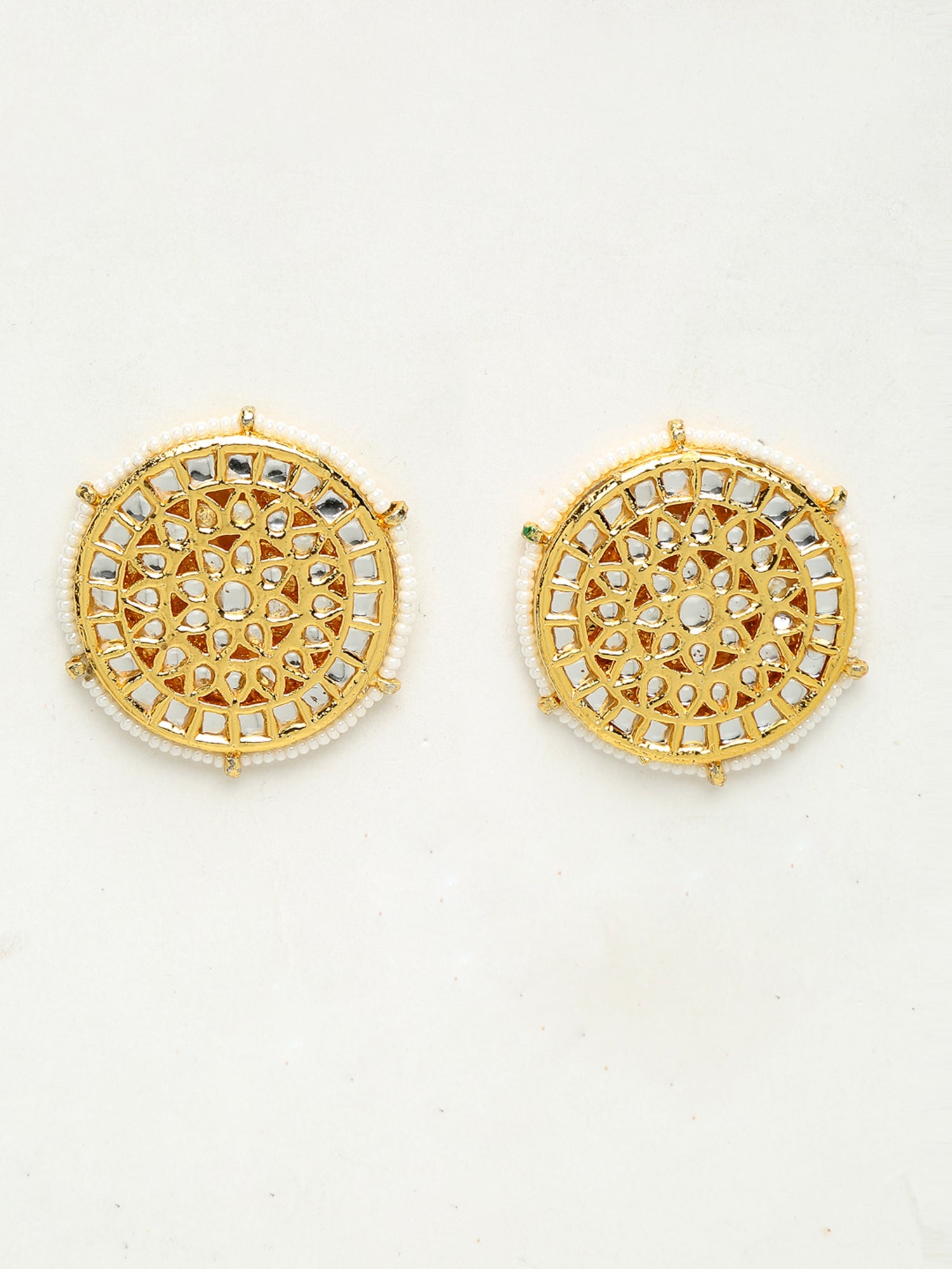 Kundan Earrings - Ruby Raang - Distacart