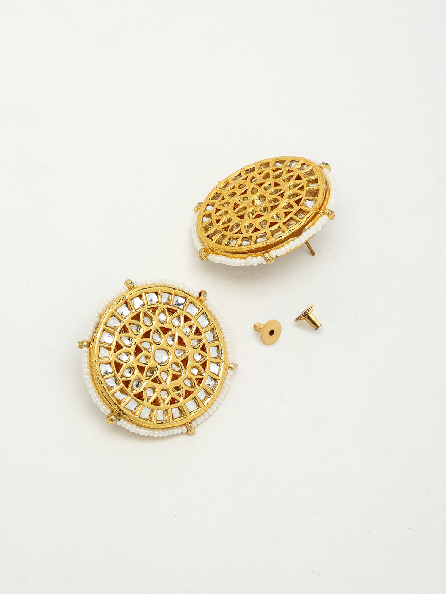 Kundan Earrings - Ruby Raang - Distacart