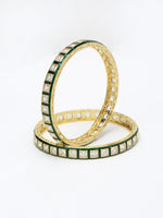 Thumbnail for Meenakari Bangles Set Of 2 - Ruby Raang - Distacart