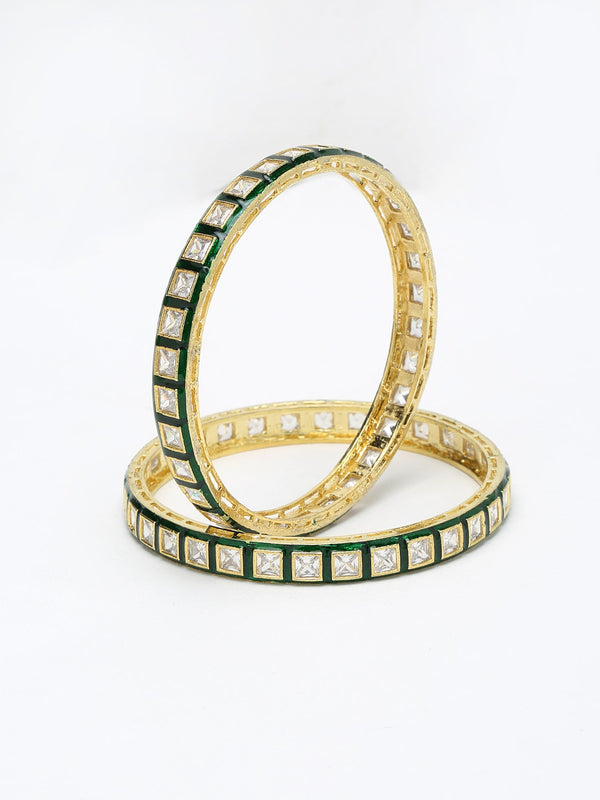 Meenakari Bangles Set Of 2 - Ruby Raang - Distacart