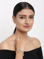 Thumbnail for Kundan Hand Harness - Ruby Raang - Distacart