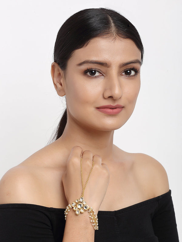 Kundan Hand Harness - Ruby Raang - Distacart