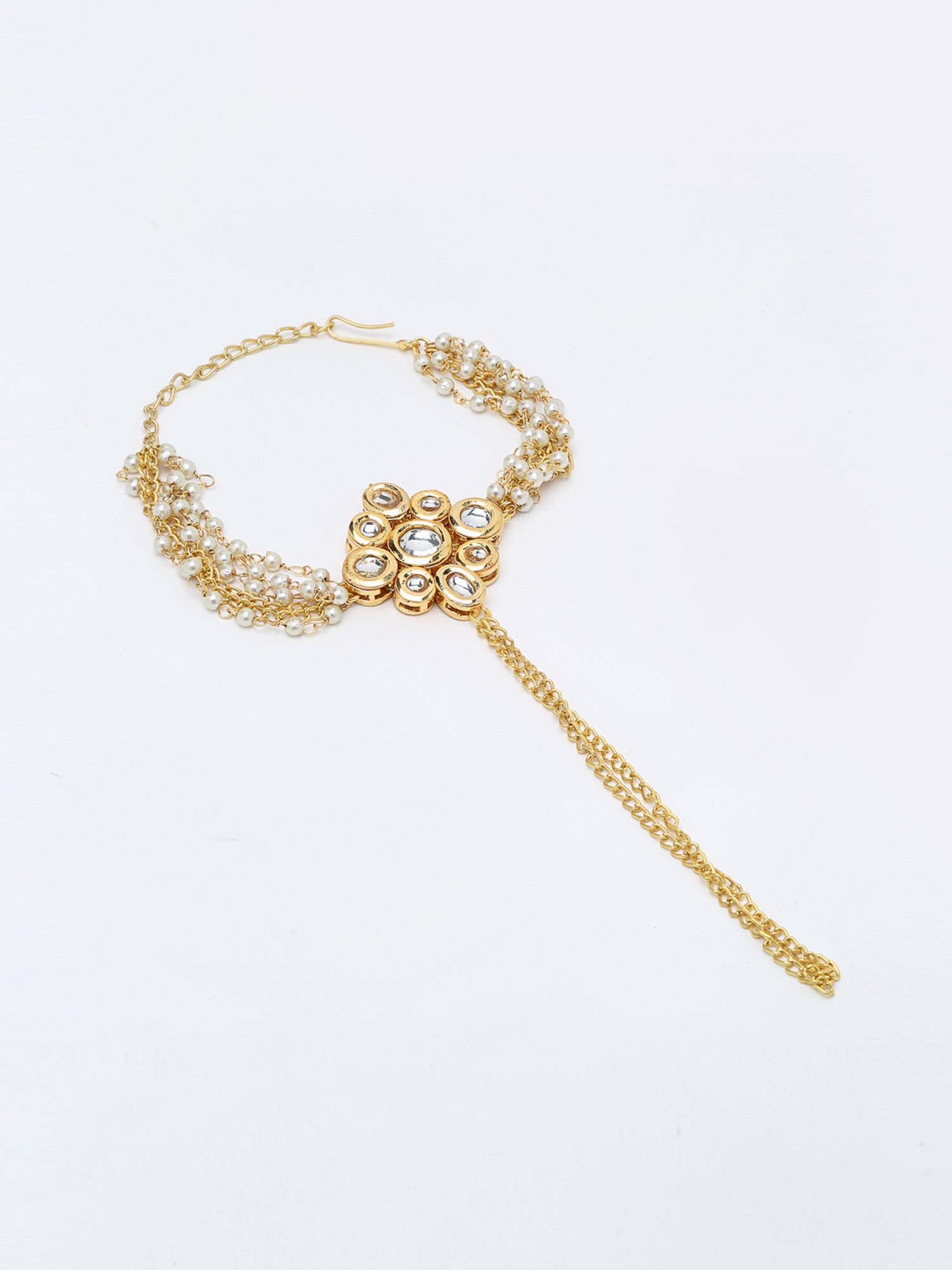 Kundan Hand Harness - Ruby Raang - Distacart