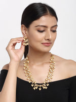 Thumbnail for Kundan Neckpiece With Earrings - Ruby Raang - Distacart