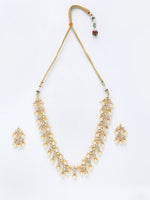 Thumbnail for Kundan Neckpiece With Earrings - Ruby Raang - Distacart
