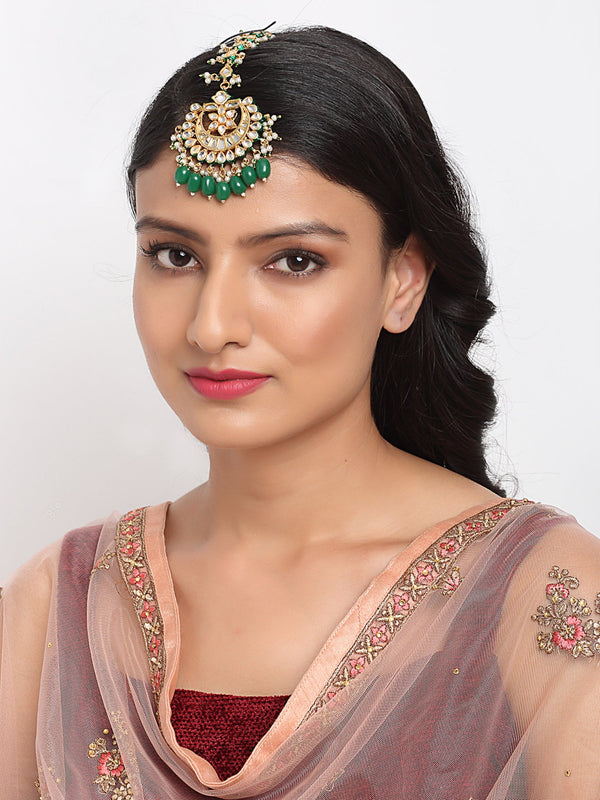 Kundan Maang Tikka - Ruby Raang - Distacart