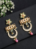 Thumbnail for Kundan Earrings - Ruby Raang - Distacart