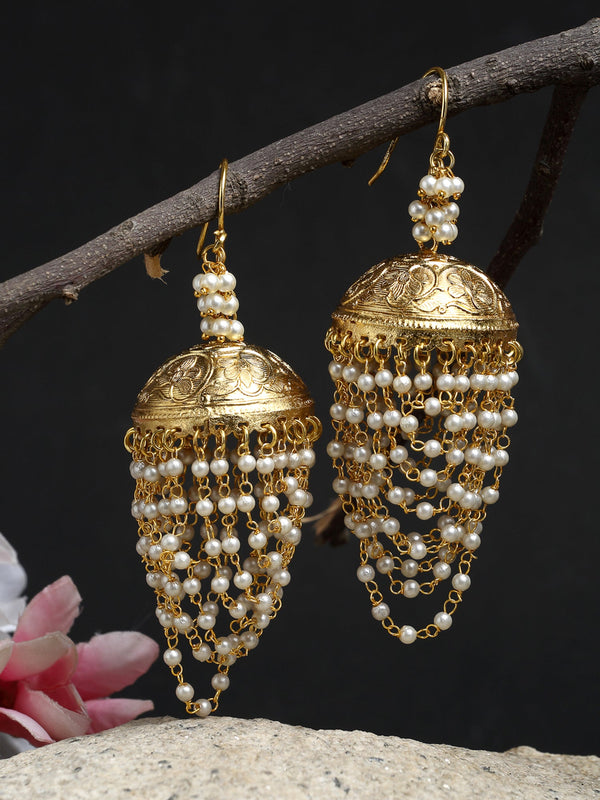 Pearl Jhumkay - Ruby Raang - Distacart