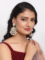 Thumbnail for Kundan Pearl Earrings - Ruby Raang - Distacart