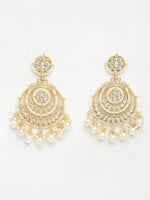 Thumbnail for Kundan Pearl Earrings - Ruby Raang - Distacart