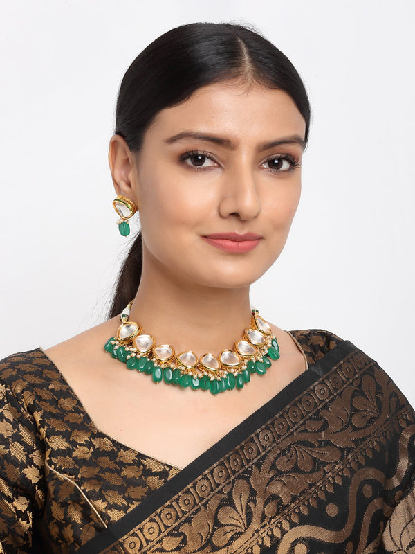 Kundan Choker With Studs - Ruby Raang - Distacart