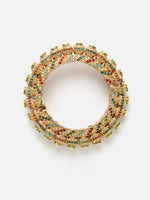Thumbnail for Multi Embellished Bangle - Ruby Raang - Distacart
