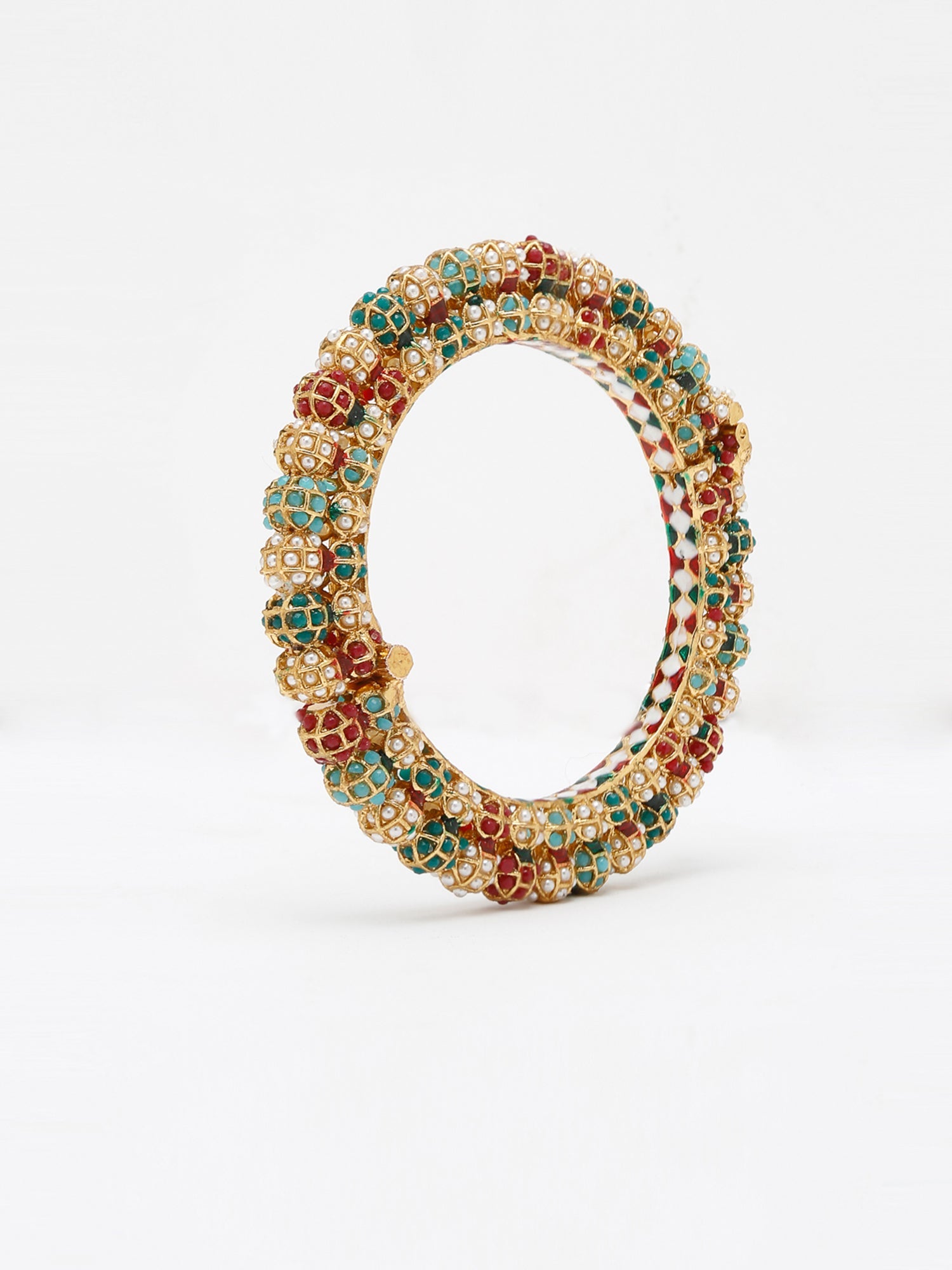 Multi Embellished Bangle - Ruby Raang - Distacart