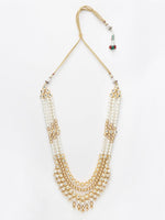 Thumbnail for Gold Plated And Kundan Neckpiece - Ruby Raang - Distacart