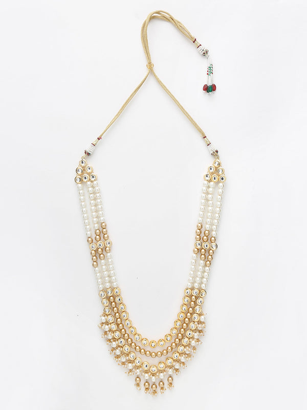 Gold Plated And Kundan Neckpiece - Ruby Raang - Distacart