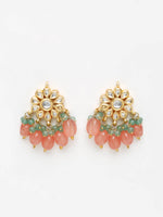 Thumbnail for Stone Kundan Earrings - Ruby Raang - Distacart