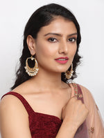 Thumbnail for Kundan & Pearl Earrings - Ruby Raang - Distacart