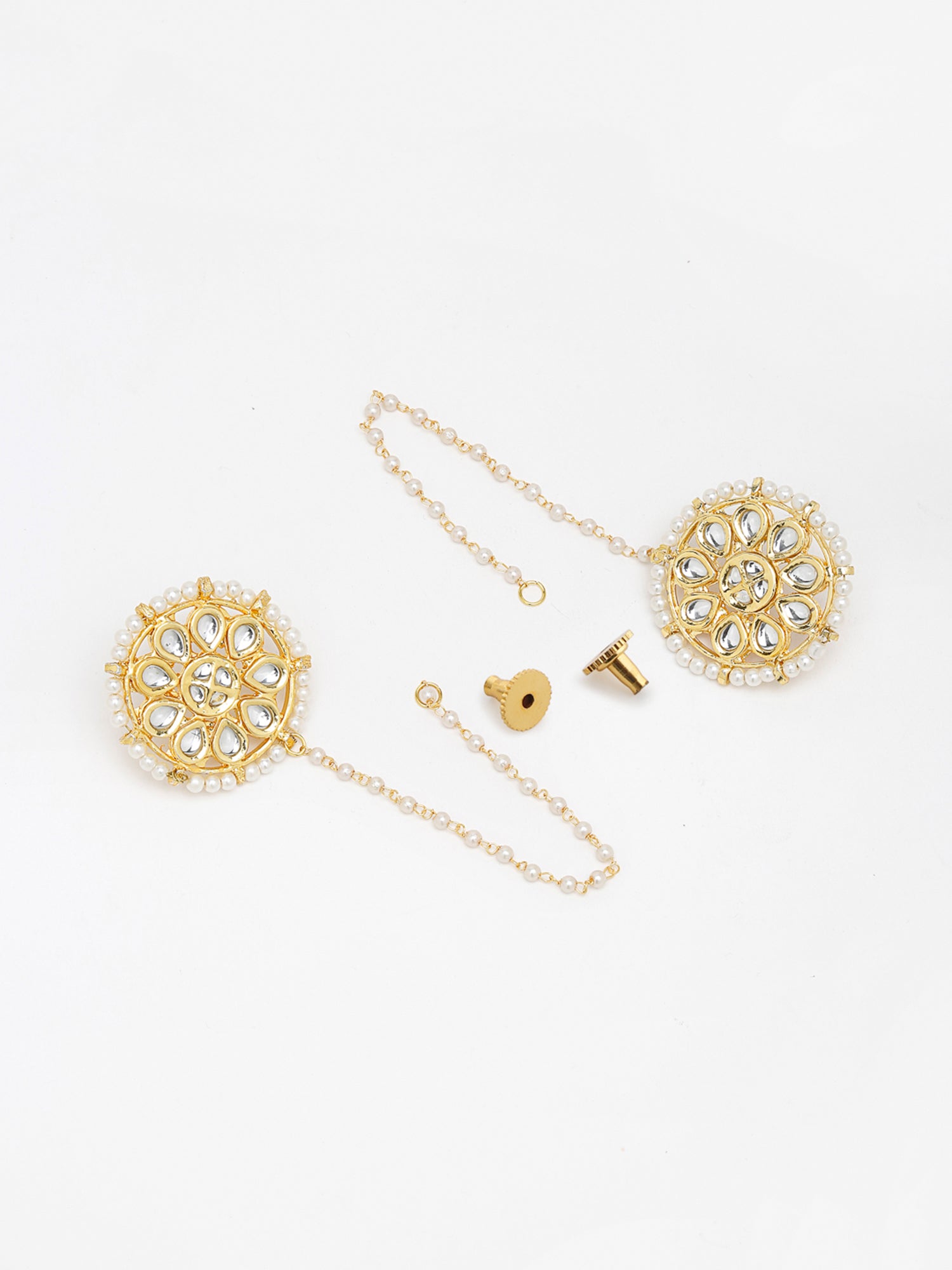 Kundan Studs - Ruby Raang - Distacart