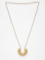 Thumbnail for Long Kundan Pearl Neckpiece - Ruby Raang - Distacart