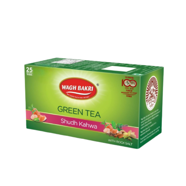 Wagh Bakri Shudh Kahwa Green Tea Bags - Distacart