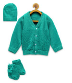 Thumbnail for Chutput Kids Cute Green Coloured Solid Pullover Sweater - Distacart
